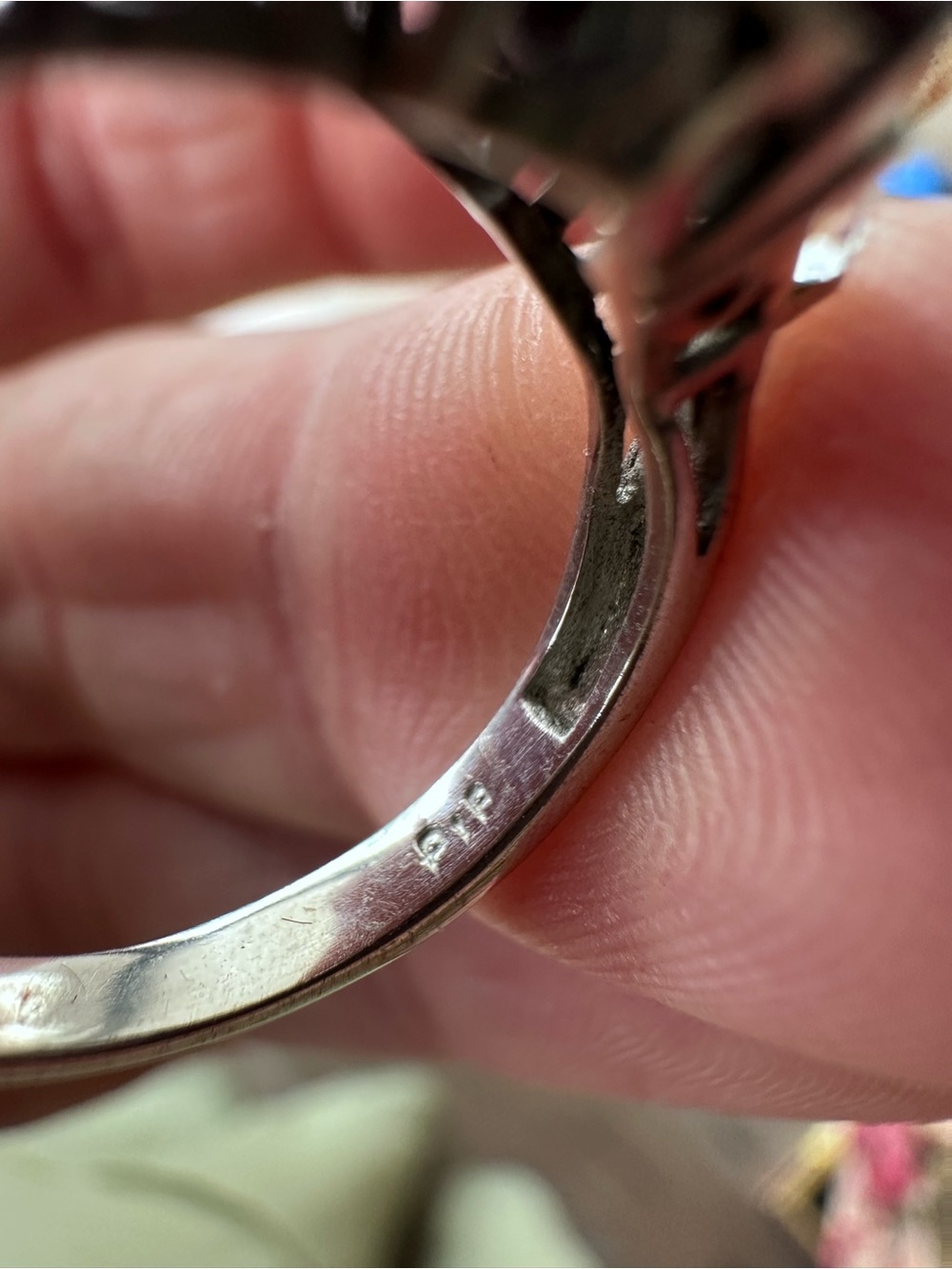 KARIS LAB SAPPHIRE STERLING RING 6.25 - Picture 6 of 6